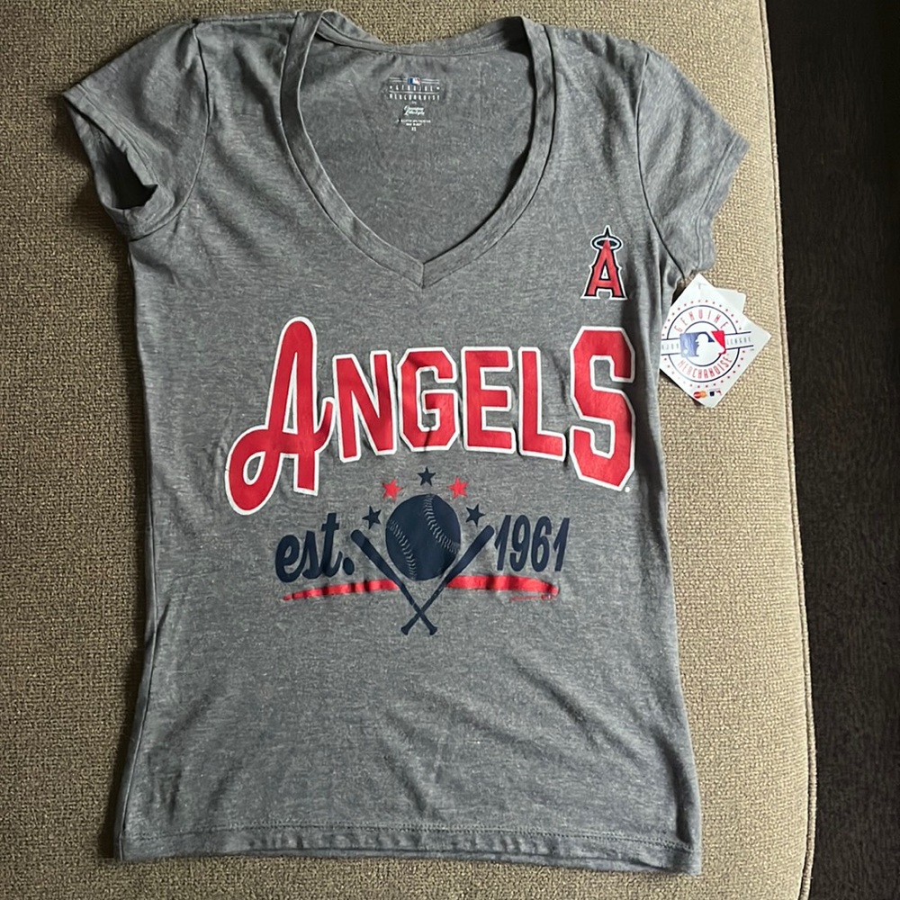V-Neck Angels baseball woman’s t-shirt